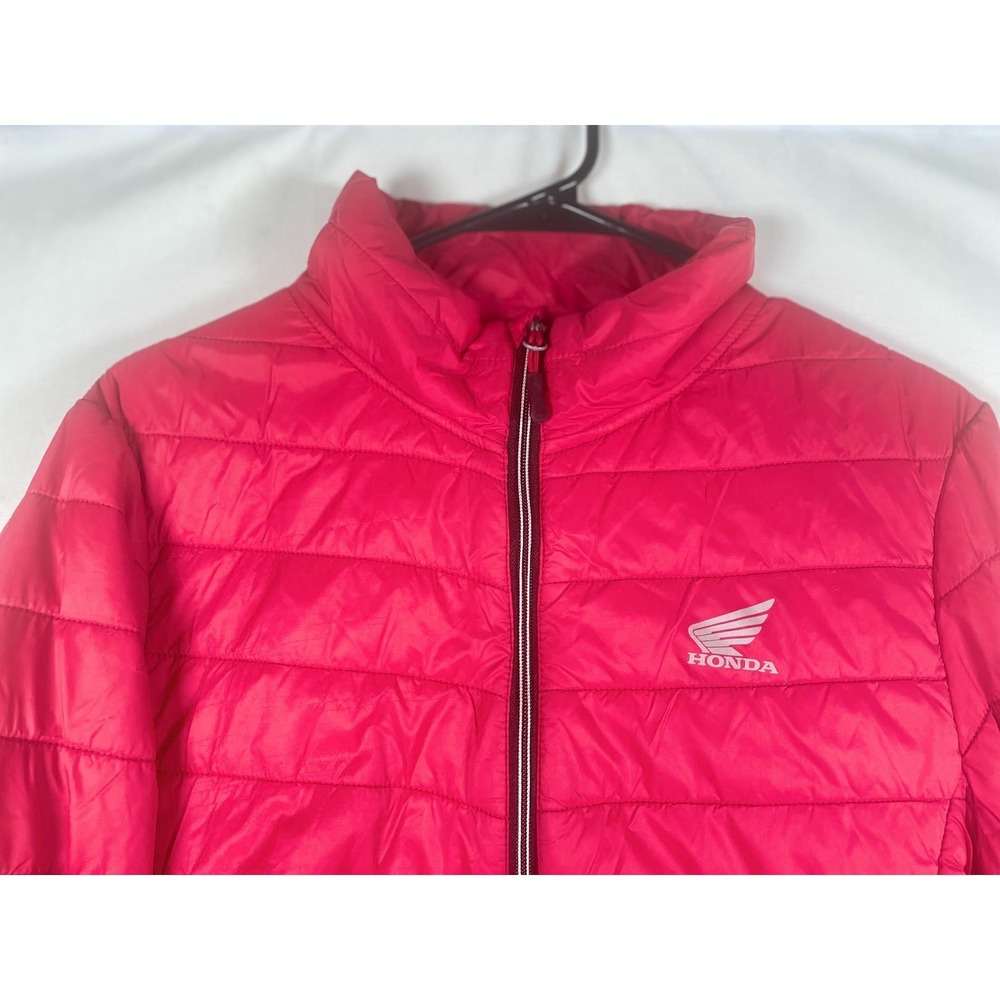 Honda Motorcycles Men's Puffer Jacket Coat Red Size Small